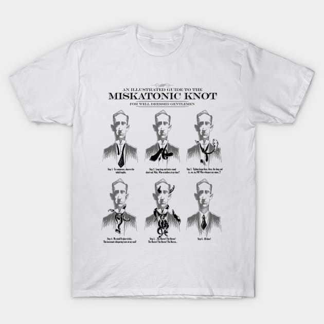 Guide to the Miskatonic Knot T-Shirt by vincentcarrozza